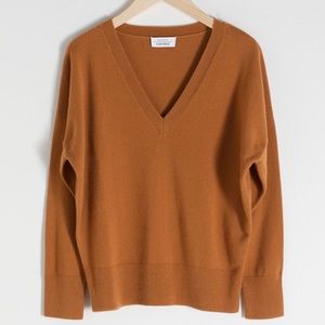 & Other Stories Cashmere V-neck Sweater